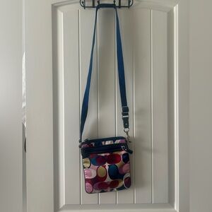 Coach Multicolor Circle Pattern Crossbody Bag